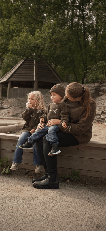 Knit genser voksen - brown