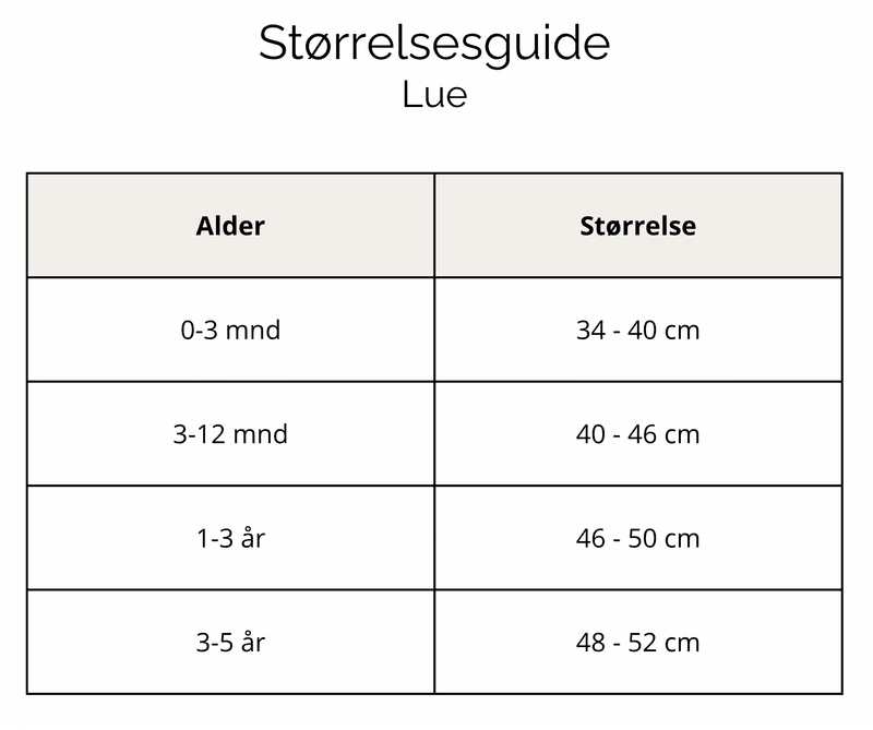 Knit lue med dusk - sand