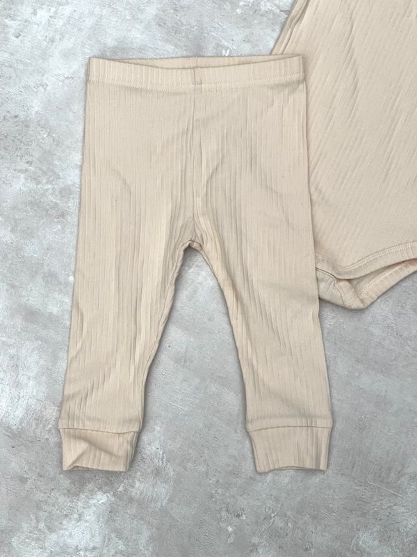 Basic rib sett - butter yellow