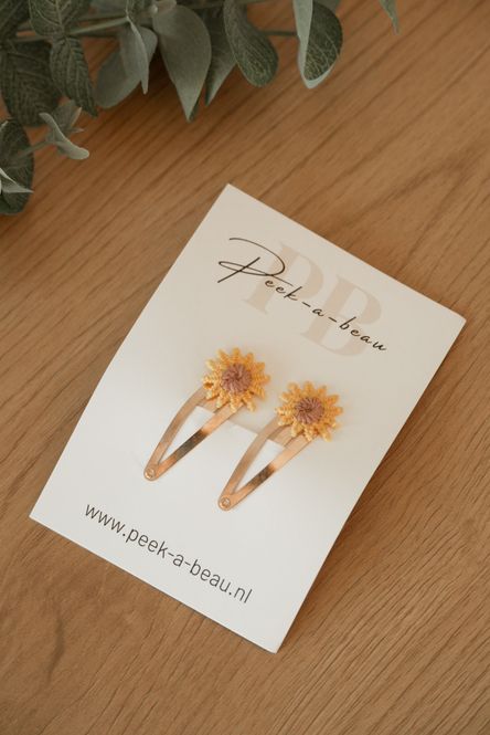 Hovedbilde Hårspenner 2 pk - sunflower