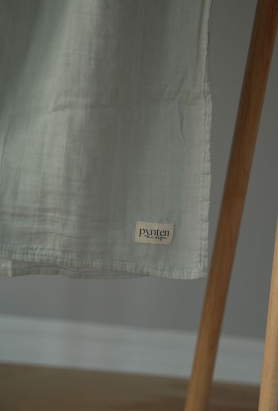 Bamboo musselin babyteppe - blue mist