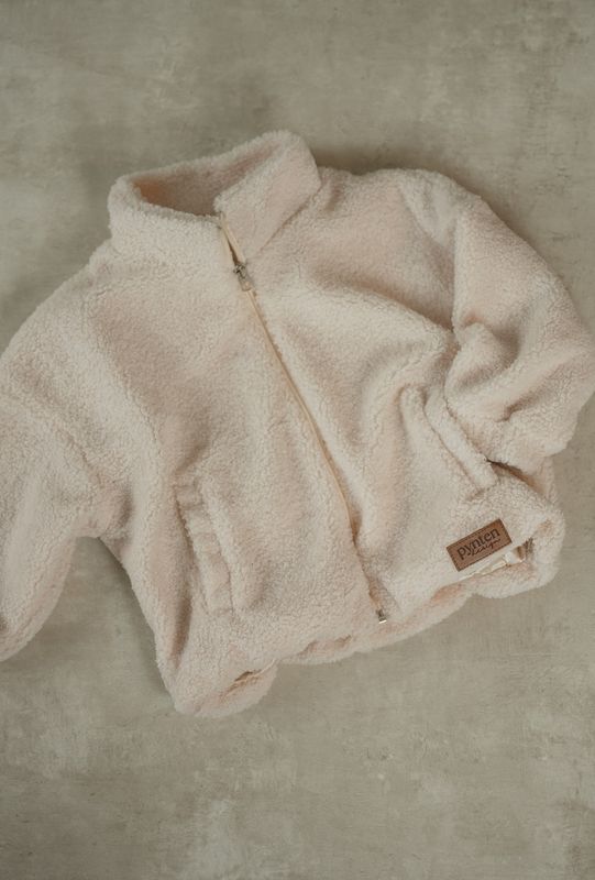 Cloud teddy jakke - cream