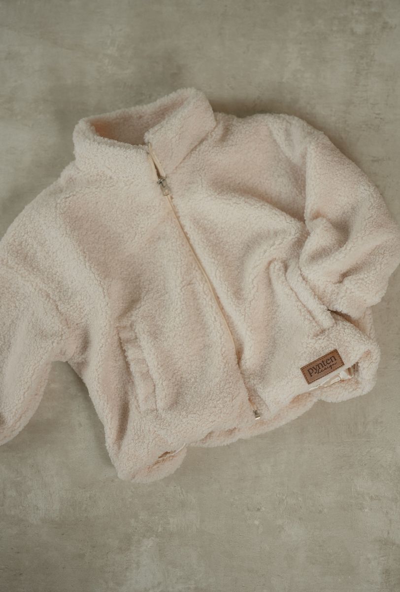 Cloud teddy jakke - cream