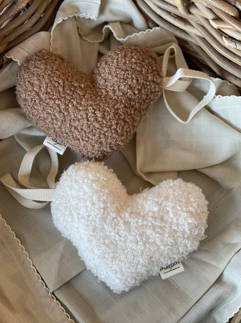 Hovedbilde Bouclé smokkekos - heart cream