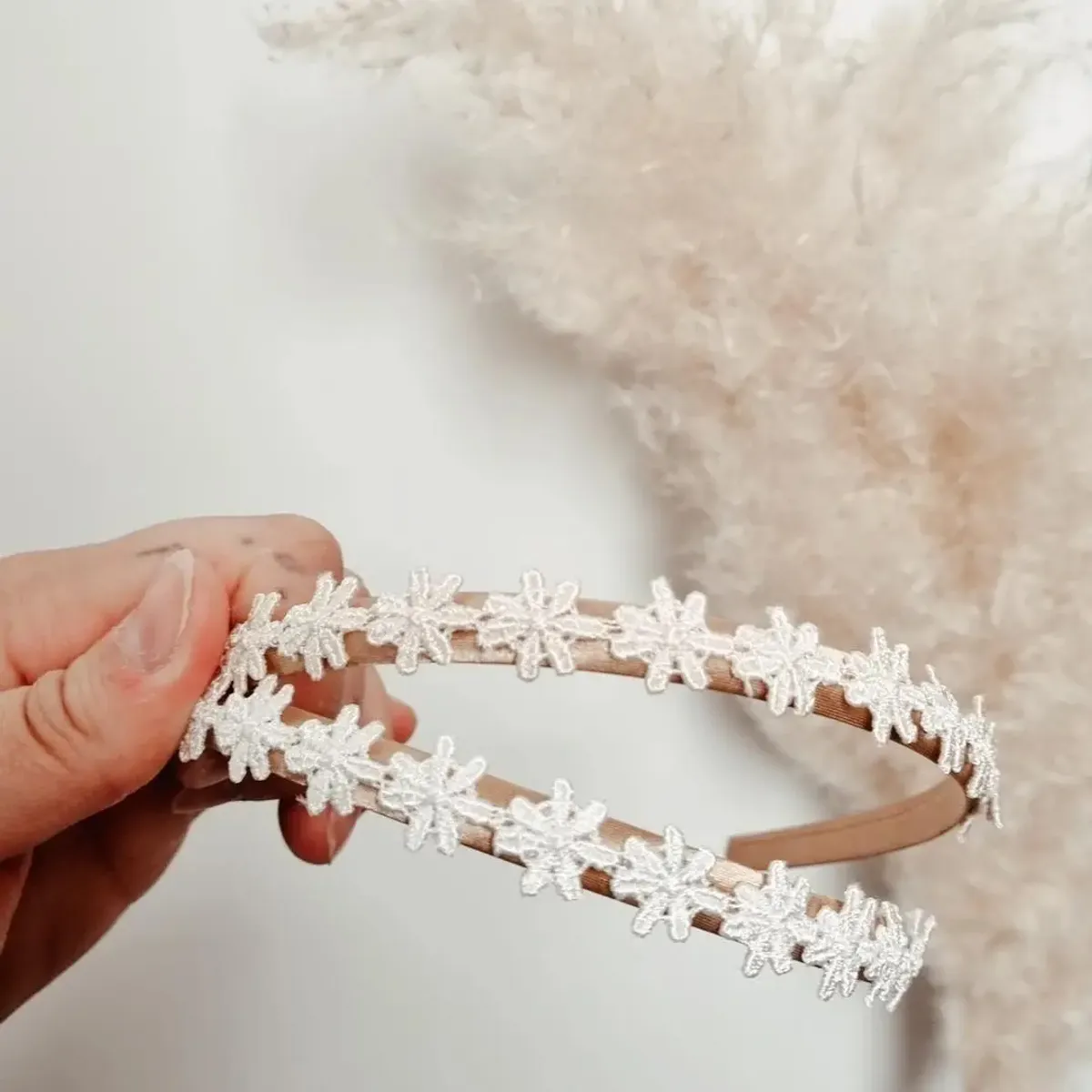 Hårbøyle white daisy