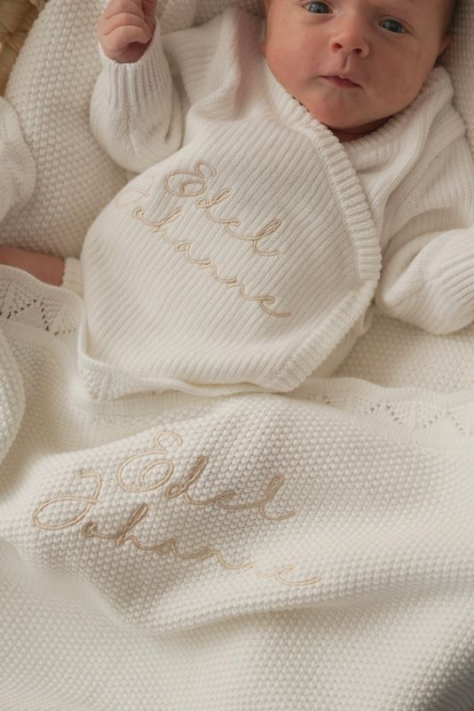 First wrap romper - milky white