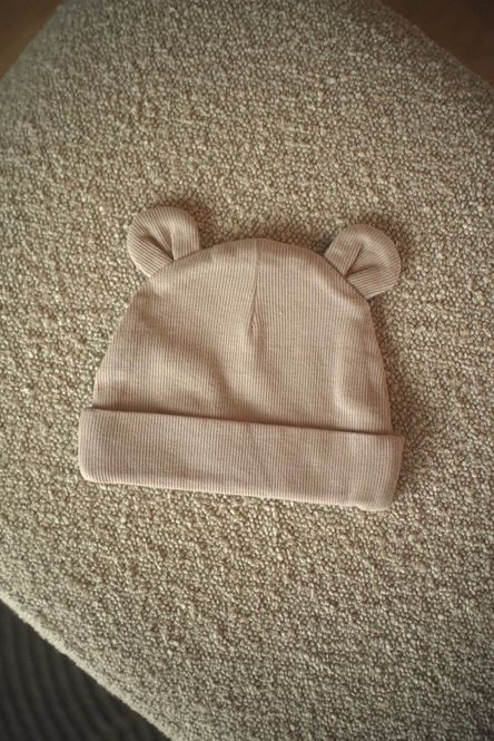 Hovedbilde Bamse lue baby - beige