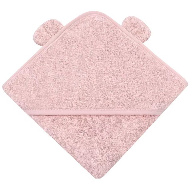 Hovedbilde Badehåndkle med hette - pink