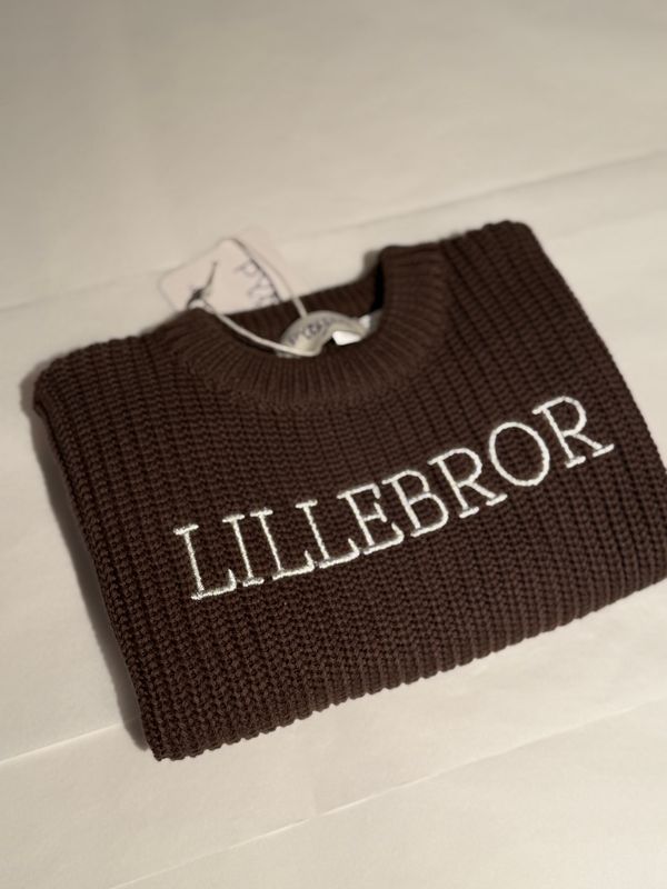 Knit genser barn - brown