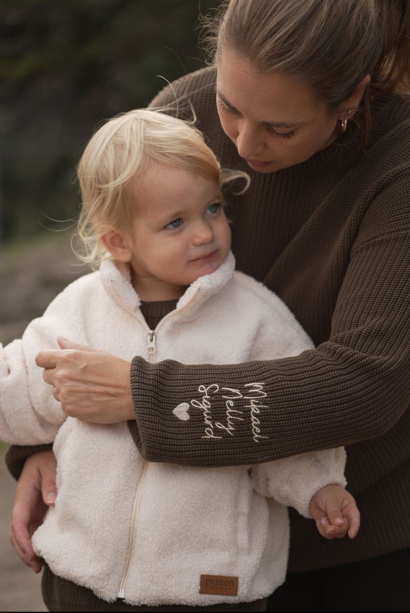 Knit genser voksen - brown