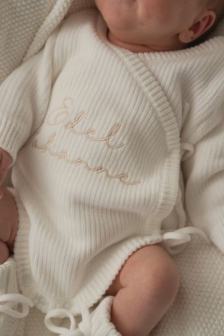 Hovedbilde First wrap romper - milky white