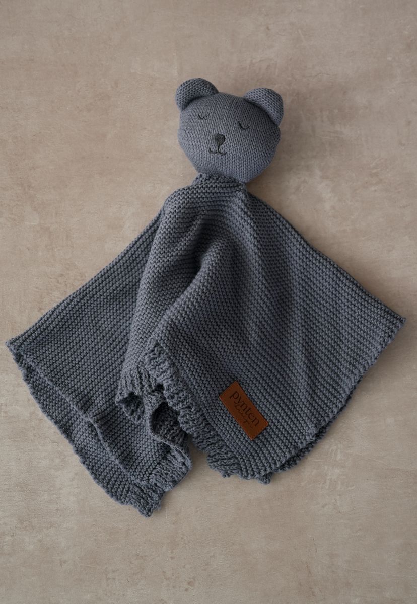 Soft koseklut bamse - blue shadow