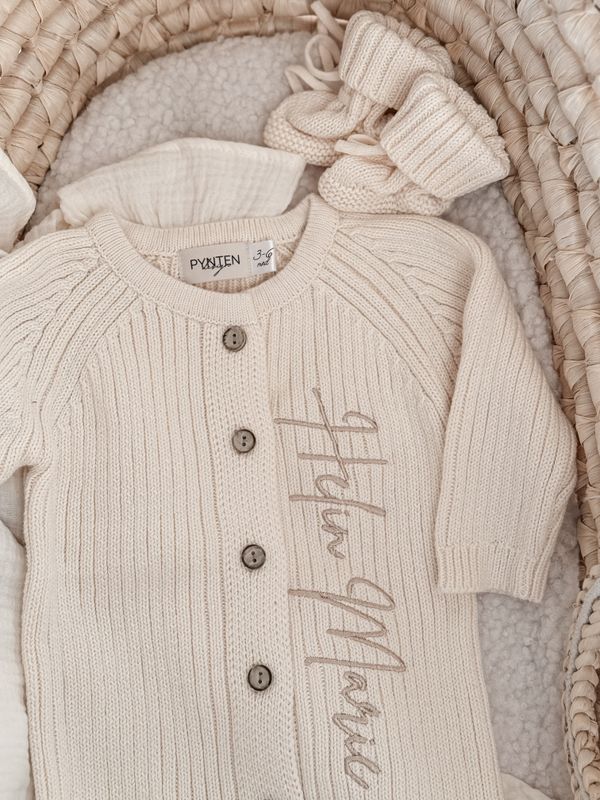 Ribb heldress - offwhite