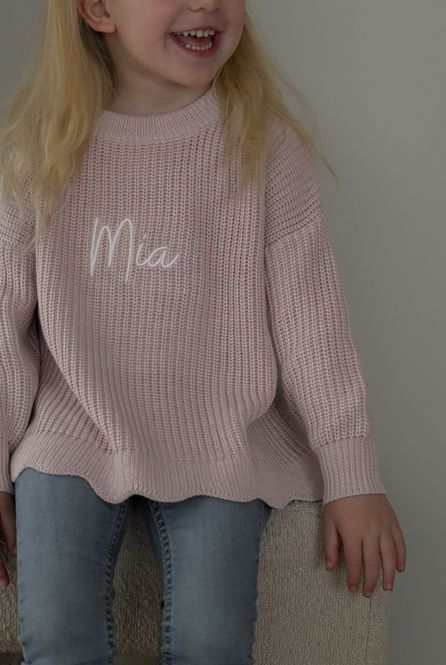 Hovedbilde Knit Belle genser - pink mist