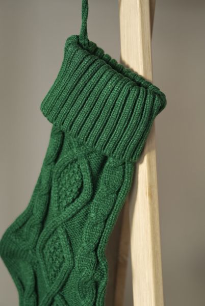 Hovedbilde Strikket julestrømpe - grønn