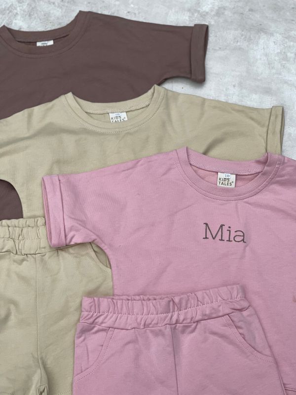 Summer sett shorts + t-skjorte - sand