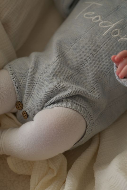 Tiny romper - blue whisper