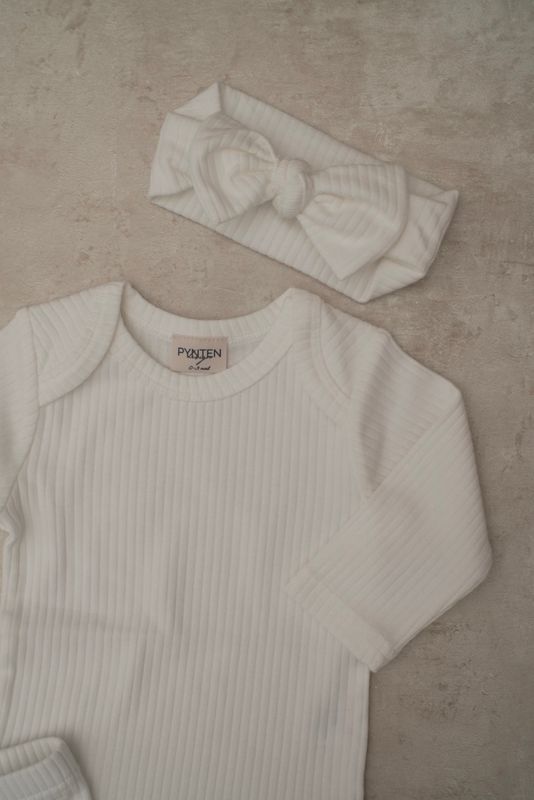 Basic rib sett - white