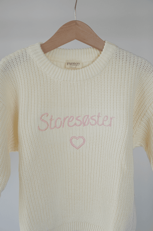 Knit genser - cream