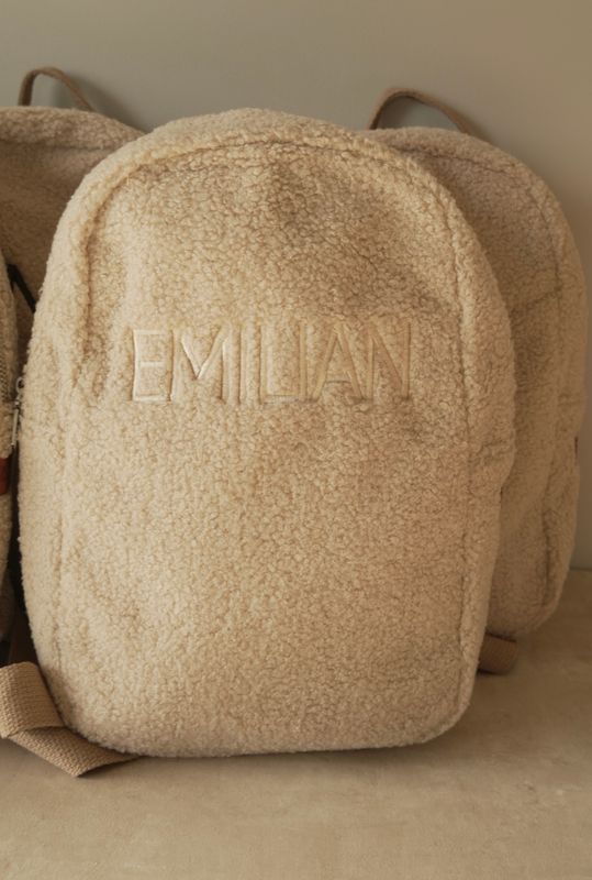 Teddy ryggsekk barn - light beige