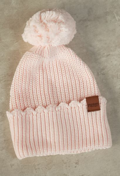 Hovedbilde Knit frill lue med dusk - ...