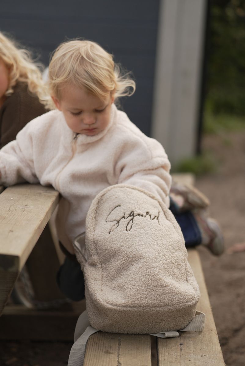 Teddy ryggsekk barn - light beige
