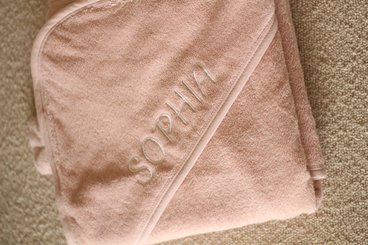 Badehåndkle med hette - pink