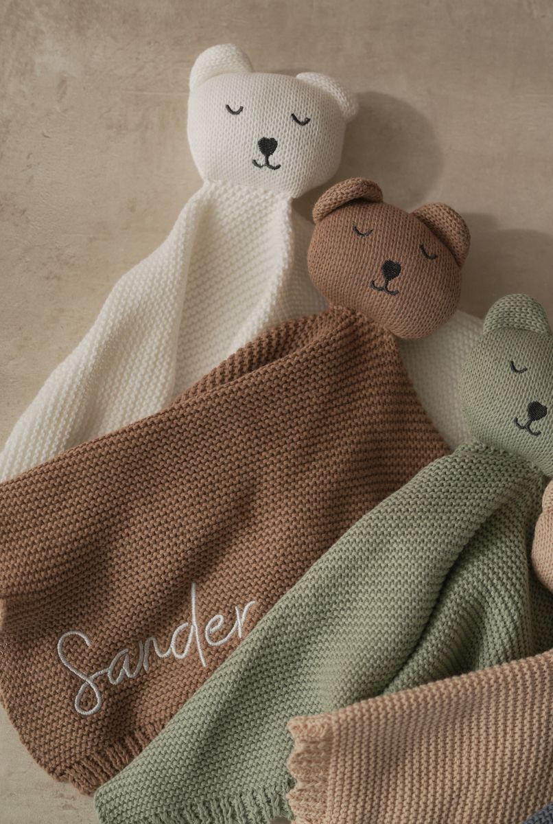 Soft koseklut bamse - warm mocha