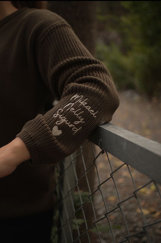 Knit genser voksen - brown