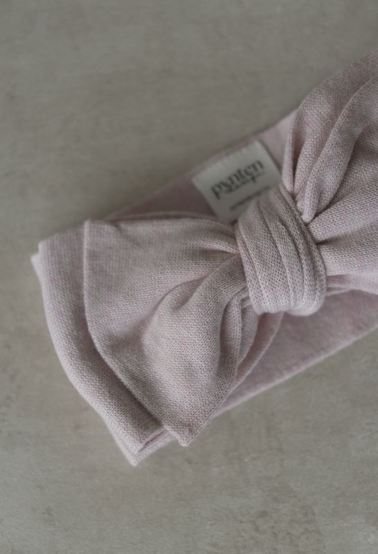 First pannebånd med sløyfe - pink mist